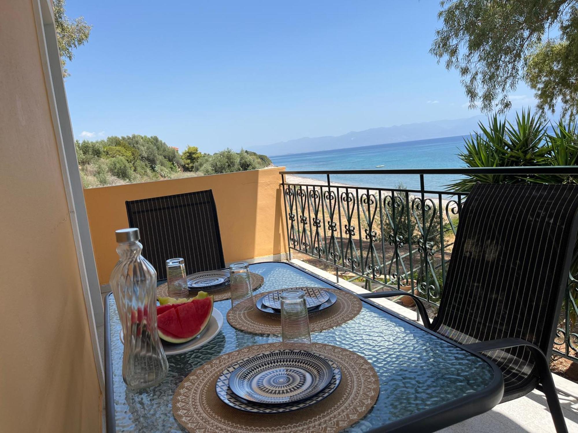 9 Muses Villas Chrani Extérieur photo